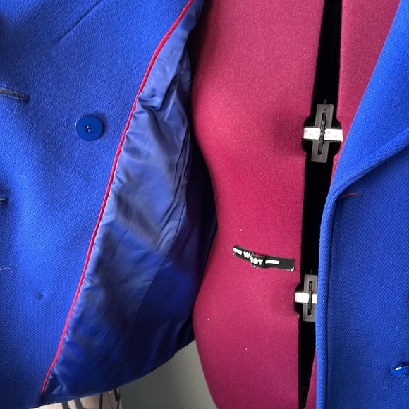 🎉HP 8X🎉Talbots Petite 6P Cobalt Blue Womens Double Breasted Pea Coat - Picture 7 of 8